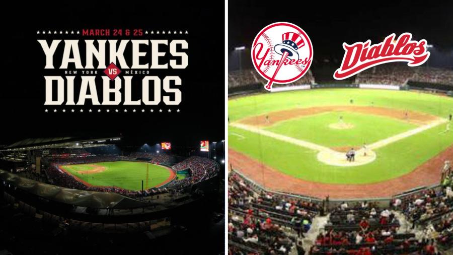 Yankees de Nueva York jugarán en México ante Diablos Rojos del México