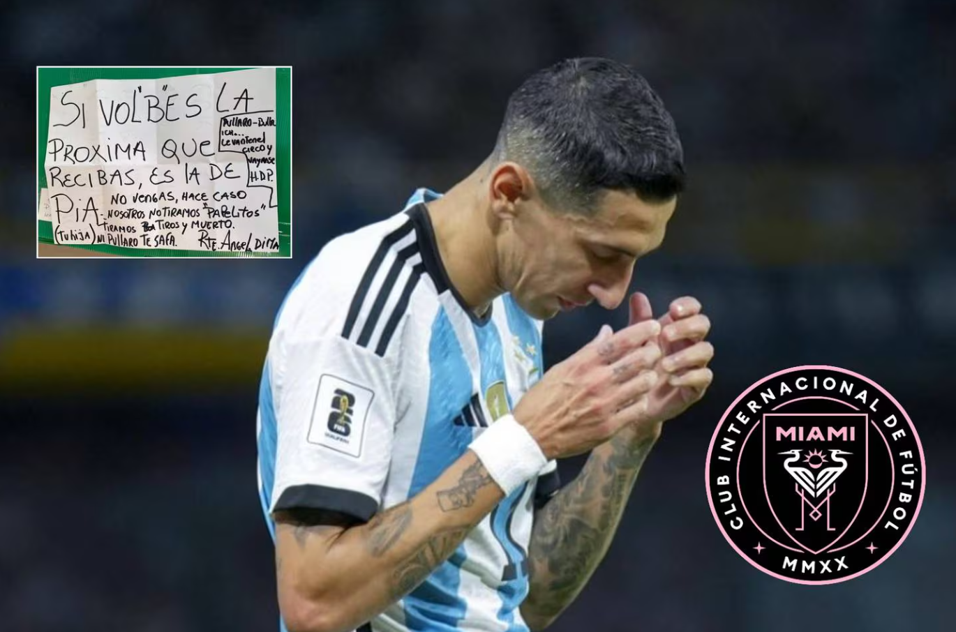 Di María contemplaría jugar en Inter Miami con Messi, por amenazas de muerte si regresa a Rosario Central